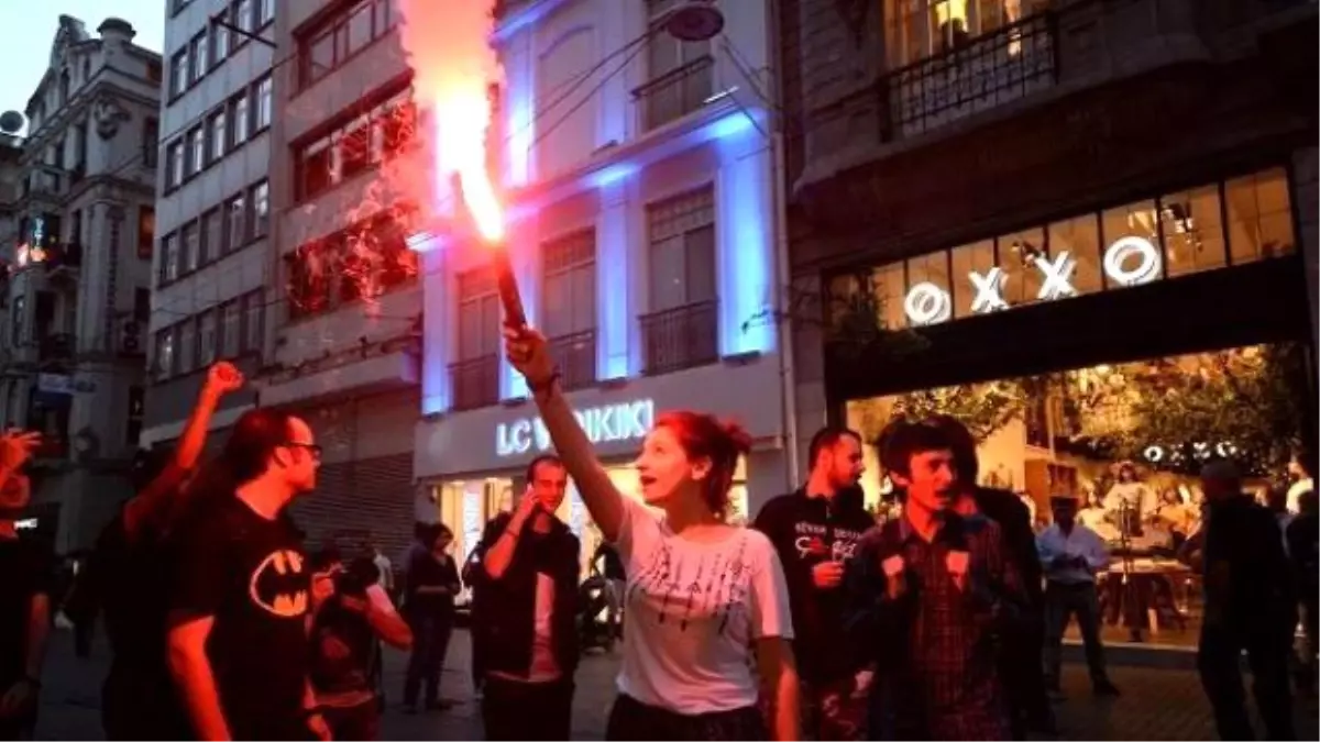 Gezi Olaylarının 3. Yıldönümünde Taksim\'de Eylem...