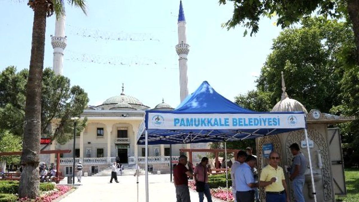 Pamukkale \'İkram Çeşmesi\'nden Meşrubat Akacak