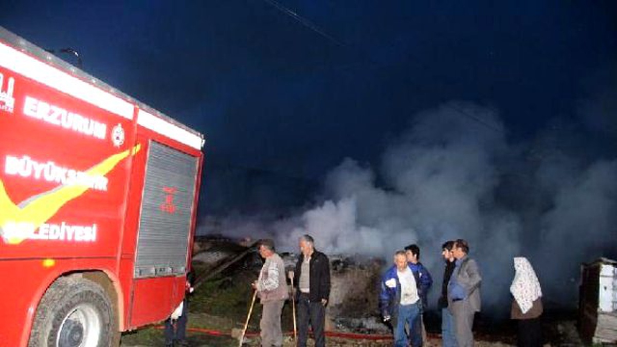 4 Çocuklu Kadının Evi, Ahırı ve Samanlığı Yandı