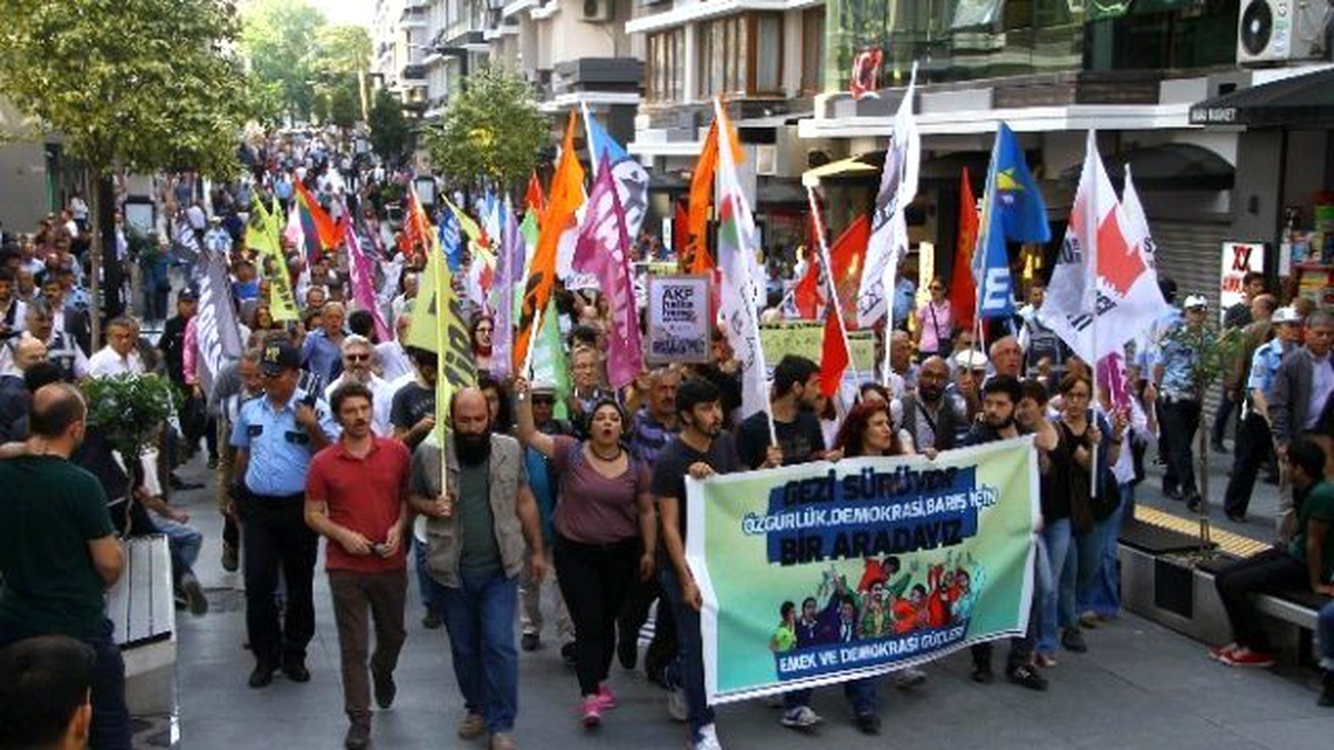 Samsun\'da Gezi Parkı Yürüyüşü