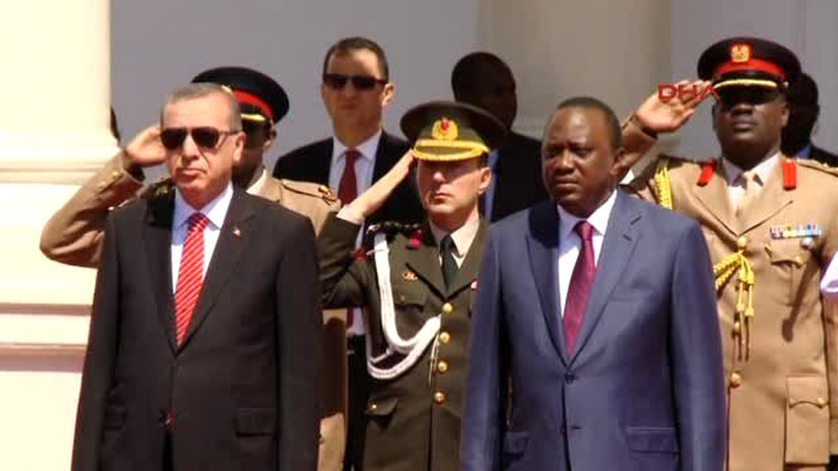 Cumhurbaşkanı Erdoğan Kenya?da Resmi Törenle Karşılandı