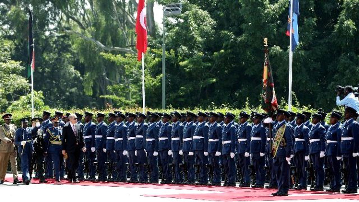 Cumhurbaşkanı Erdoğan Kenya\'da Top Atışlarıyla Karşılandı