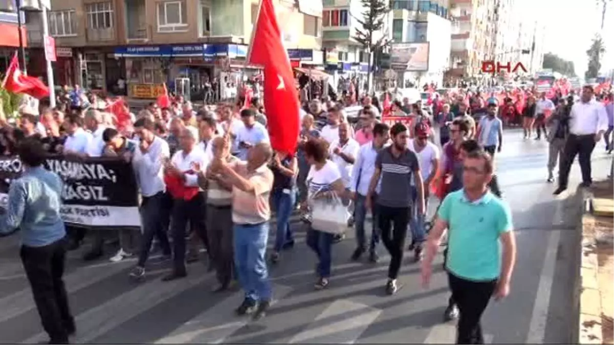 Mersin - CHP\'liler Şehitlere Saygı İçin Yürüdü