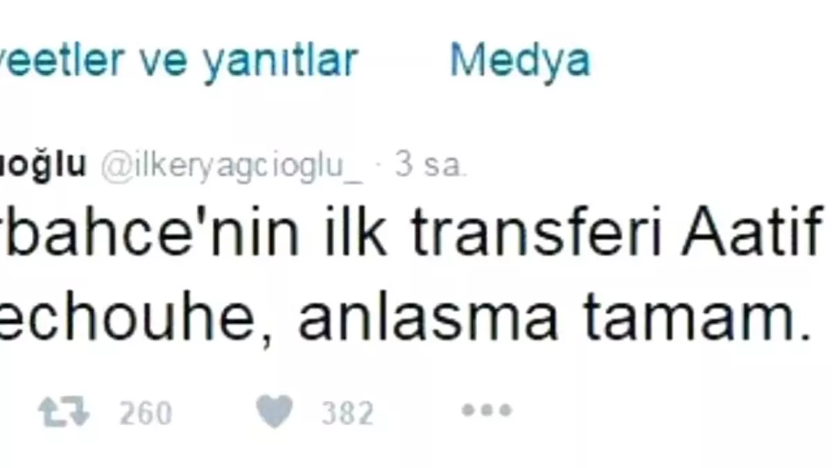 Aatıf, Fenerbahçe ile Anlaştı İddiası