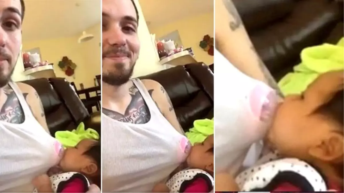 ABD\'de Annesinin Yokluğunda Bebeği Babası Emzirdi