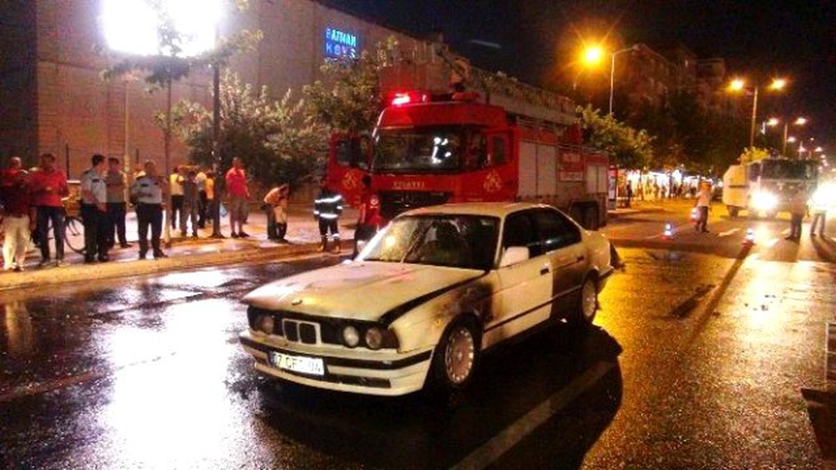Toma Aracı, Yanan Araca Müdahale Etti