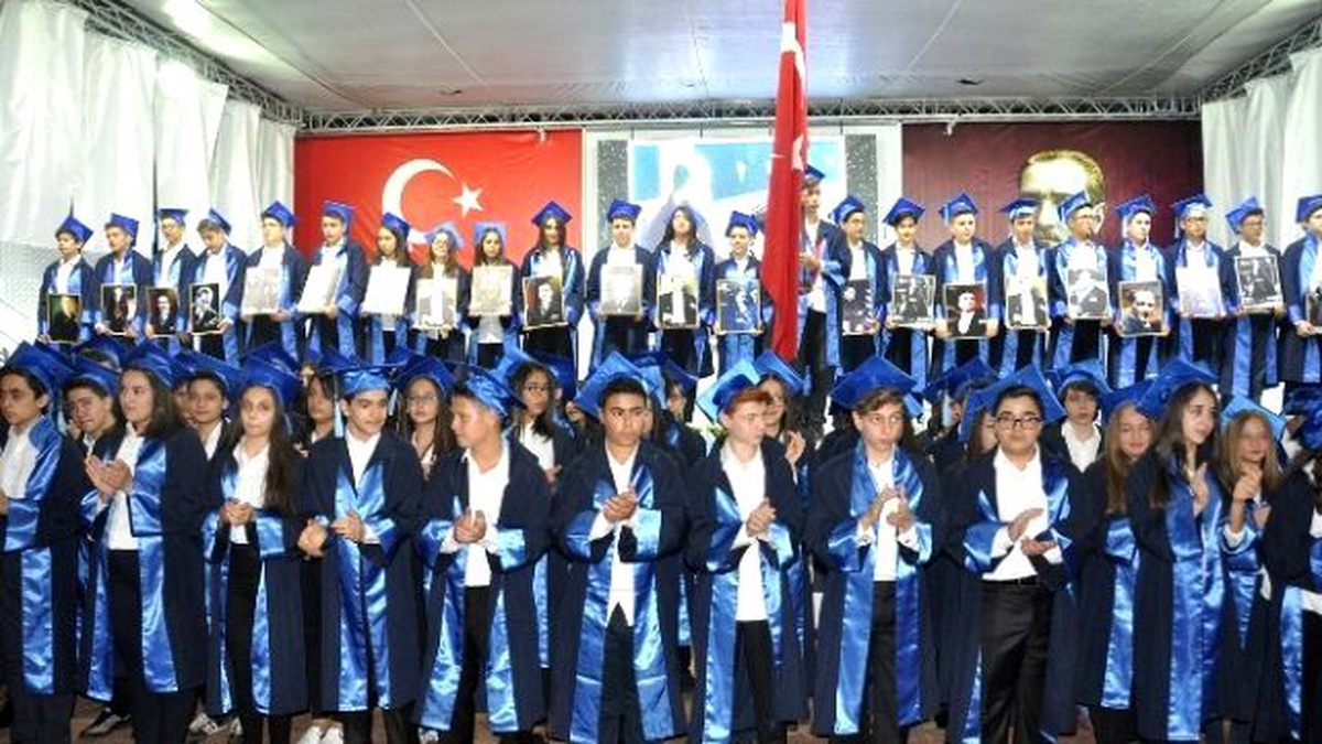 Gkv Ortaokulu Mezunları Kep Attı