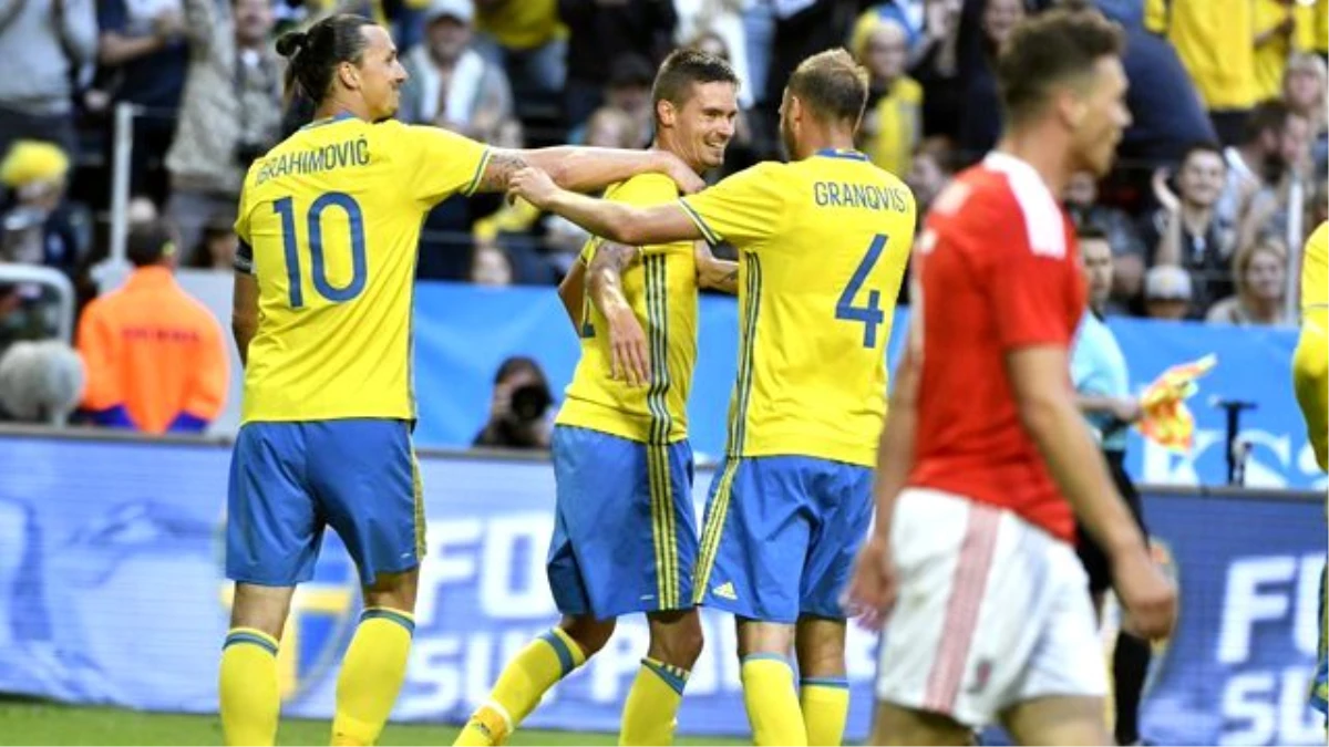 İsveç, Hazırlık Maçında Galler\'i 3-0 Yendi