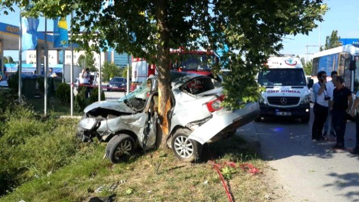 Lüks Otomobil Ağaca Çarptı: 1 Ölü, 1 Yaralı