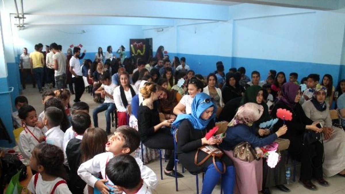 Minik Öğrenciler Okuma Bayramı Gününde Kep Attı