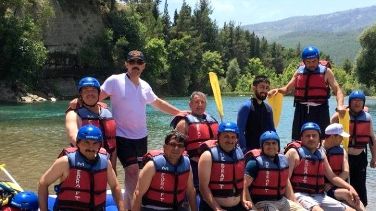 Mahalle Muhtarları Rafting Heyecanı Yaşadı