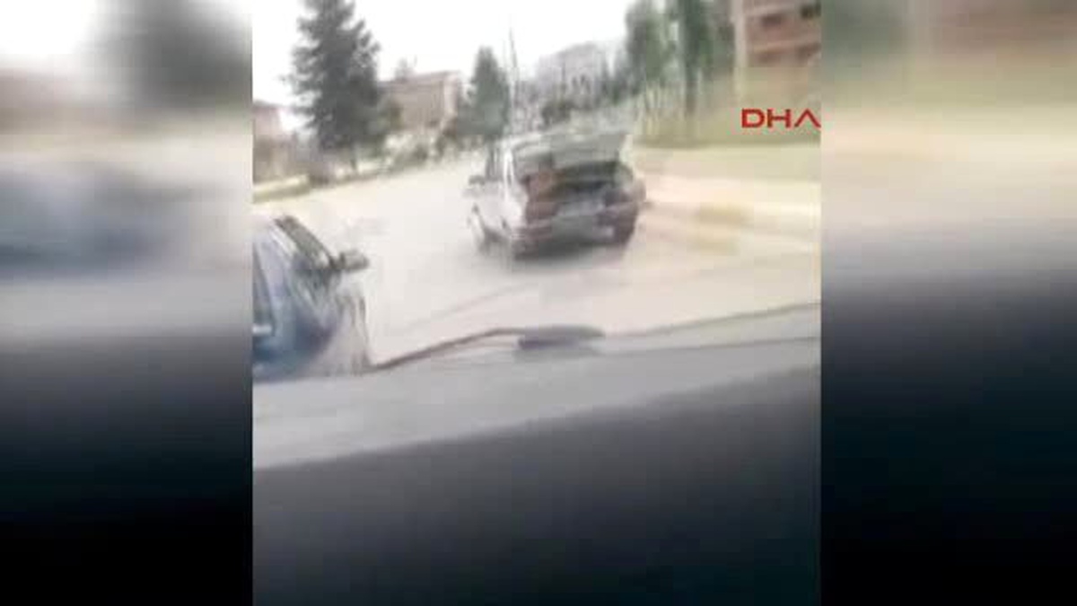 Tokat Otomobil Bagajında Tehlikeli Yolculuk