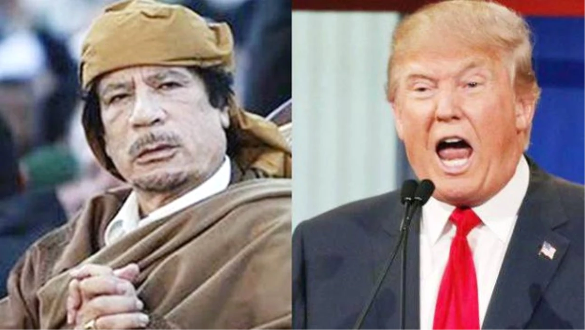 Trump: Kaddafi\'den Para Kazanan Tek Kişiyim