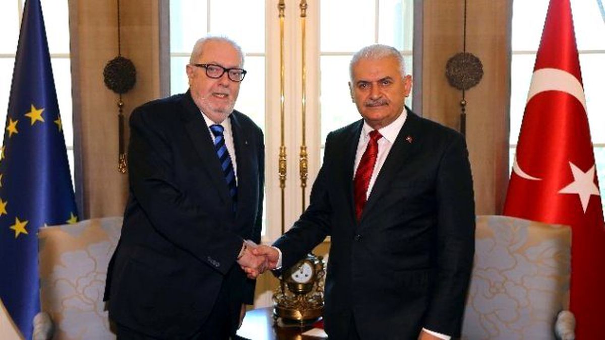 Başbakan Yıldırım, Avrupa Konseyi Parlamenter Meclisi Başkanı Agramunt\'u Kabul Etti