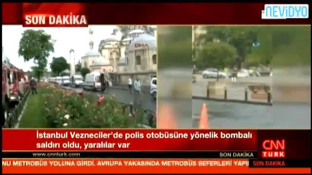 İstanbul\'da Çevik Kuvvete Bombalı Saldırı