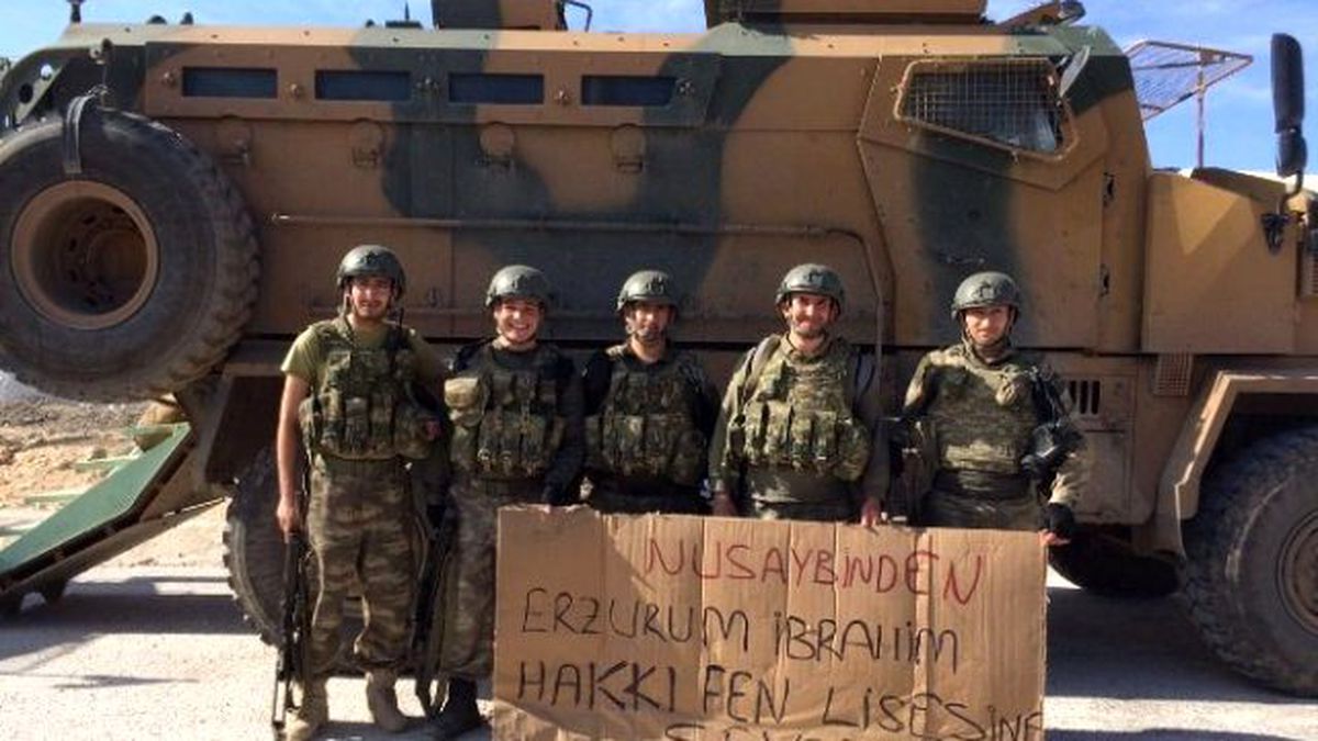 Erzurumlu Öğrencilerden Nusaybin\'deki Mehmetçiğe Moral
