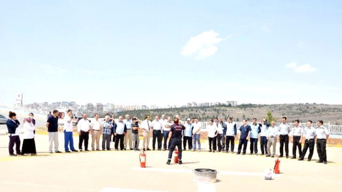 Hastanede Yangın Tatbikatı Düzenlendi
