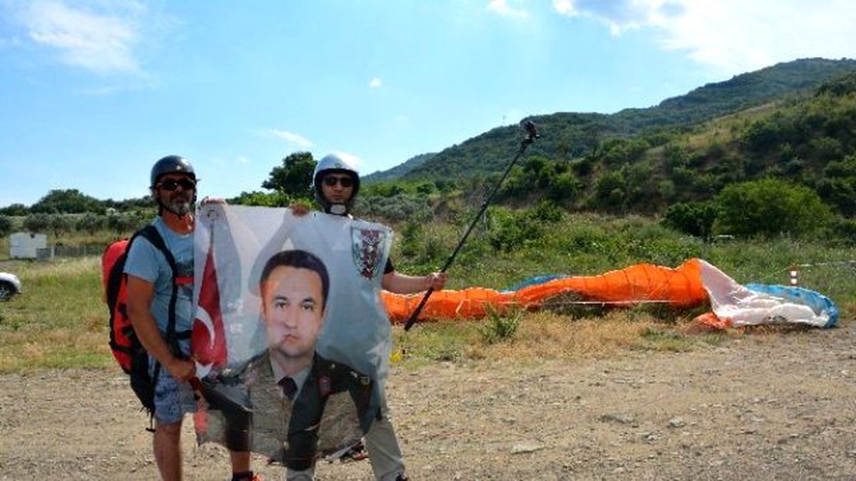 Muğlalı Şehidin Posteri Tekirdağ Semalarında Dalgalandı