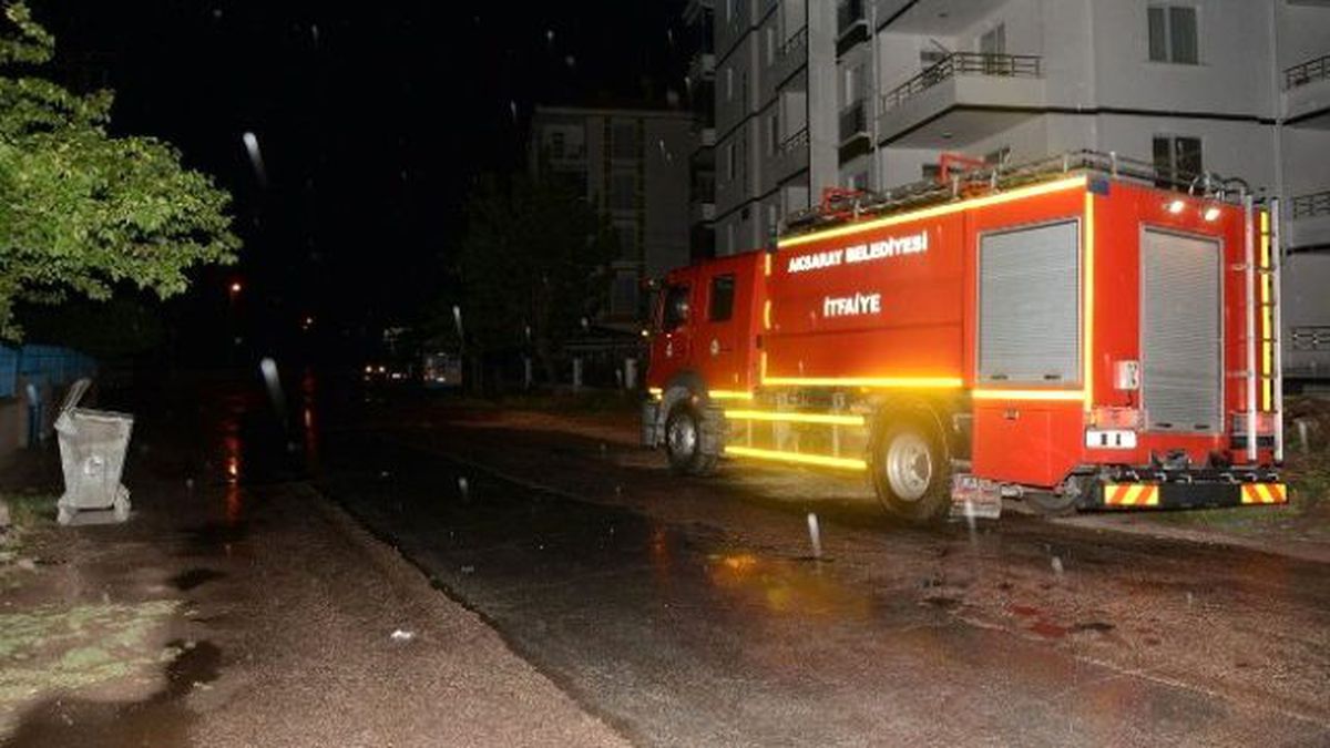 Aksaray\'da Trafo Yangını