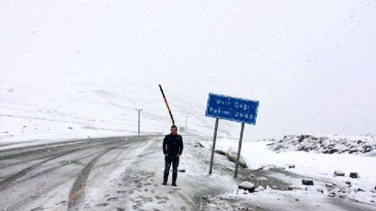 Rize\'ye Kar Yağdı
