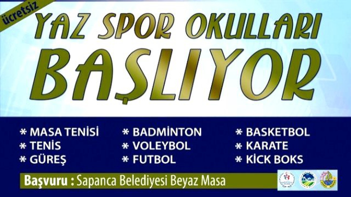 Sapanca Belediyesi Yaz Spor Okulları Start Alıyor