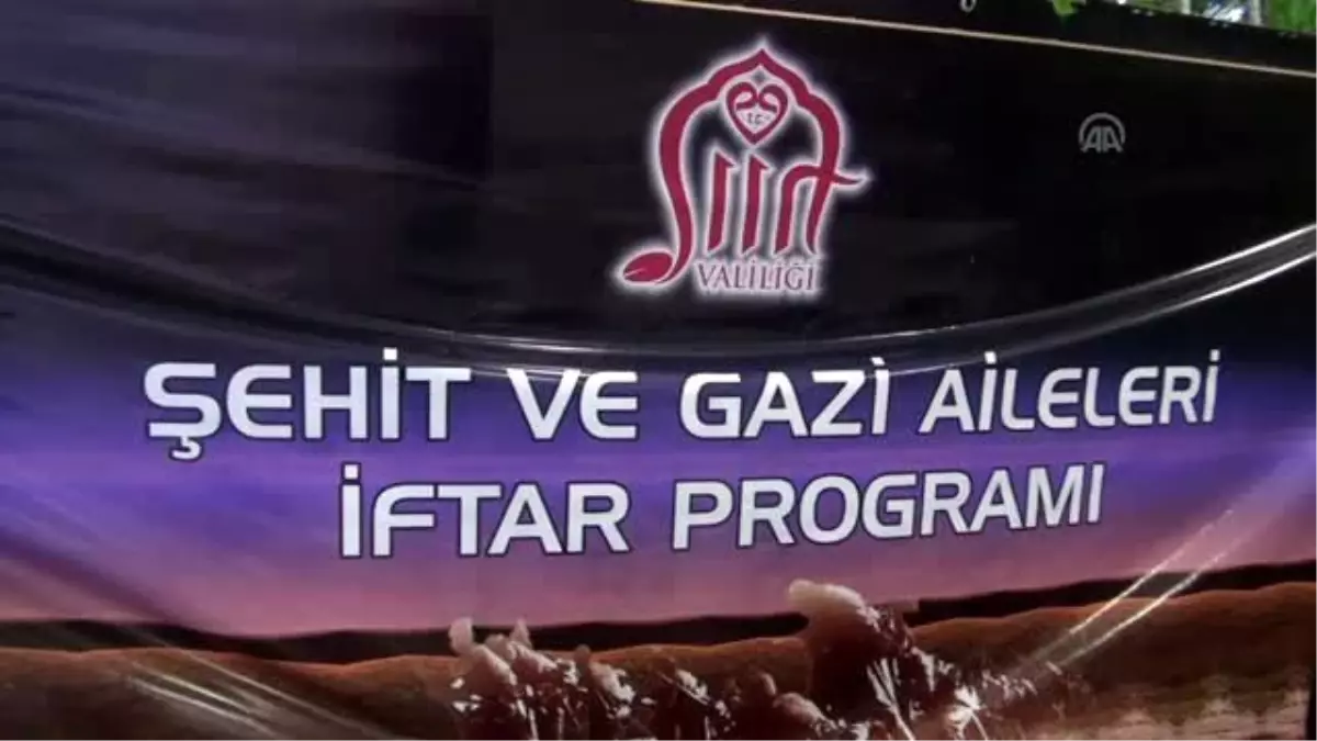 Siirt Valiliği\'nden Şehit Aileleri ve Gazilere İftar