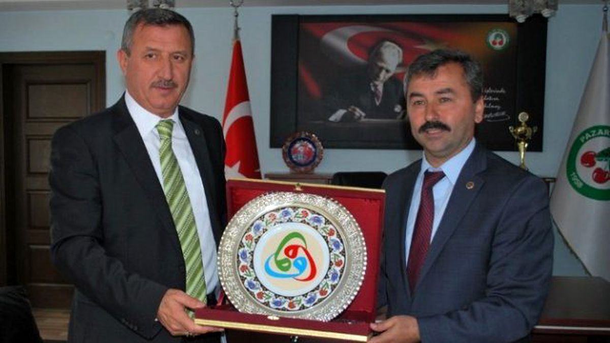 Başkan Cavit Erdoğan\'a Veda Ziyareti