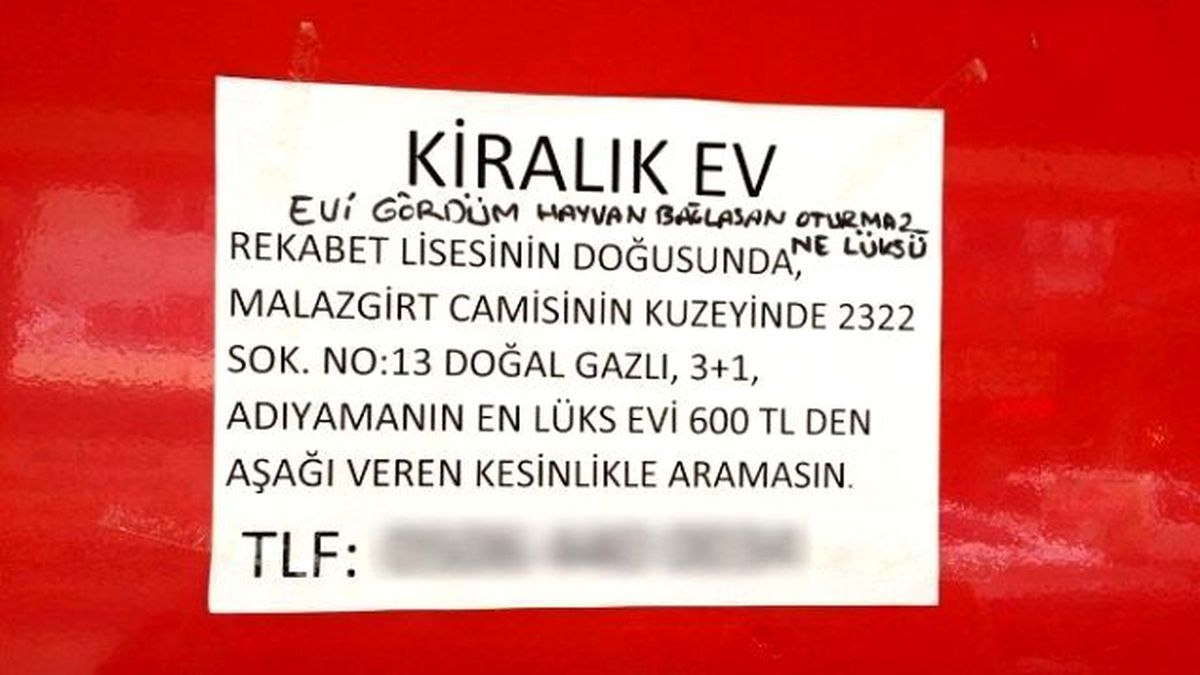 Lüks Ev İlanına \'Hayvan Bağlasan Oturmaz\' Cevabı