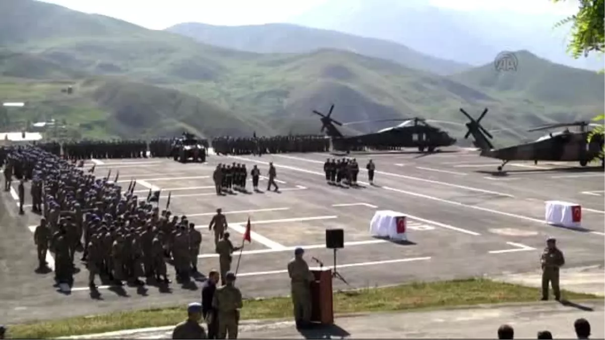 Şehit 2 Köy Korucusu İçin Tören Düzenlendi