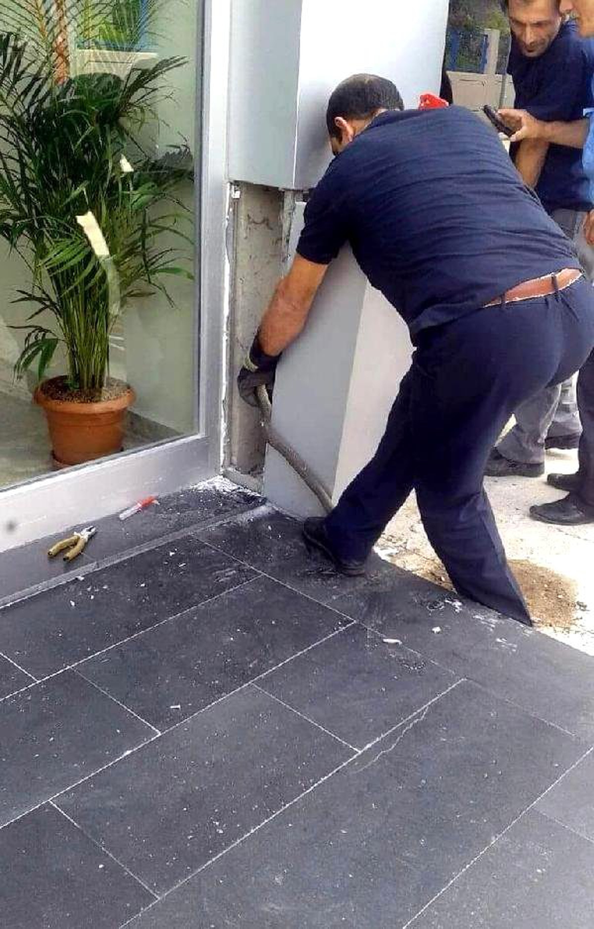 Fabrika Sahasına Giren Yılanı İtfaiye Çıkardı