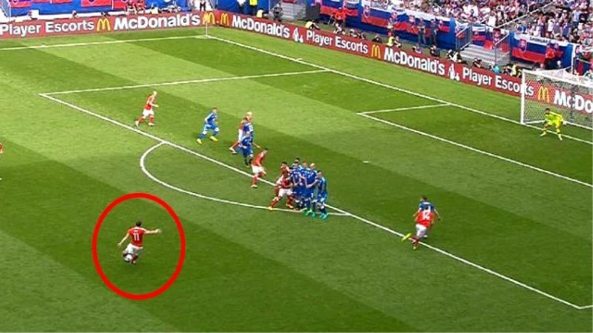 Galler-Slovakya Maçında Gareth Bale Harika Bir Frikik Golü Attı