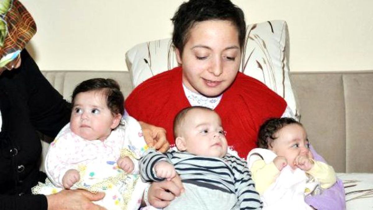 Doğumu Esnasında Beyin Kanaması Geçiren Kadını Üçüzleri Hayata Bağladı