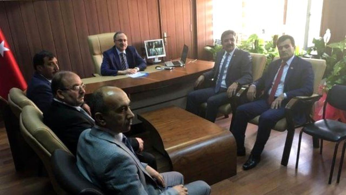 Milletvekili Polat, İl Milli Eğitim Müdürü Alagöz\' Ü Ziyaret Etti