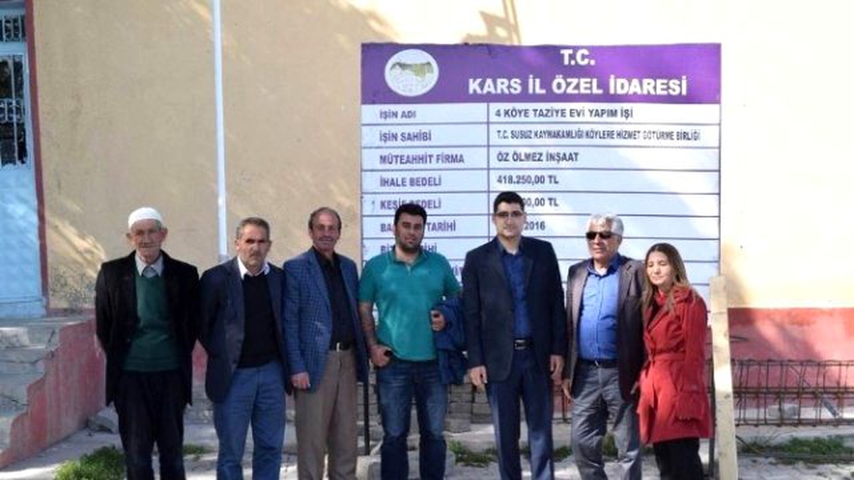 Aksu ve Erdağı Köylerine Taziye Evi Yapılıyor