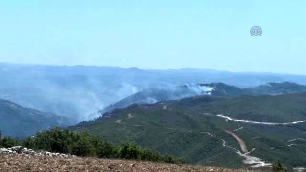 Bombardıman Altındaki Türkmendağı\'nda 6 Ayrı Noktada Orman Yangını