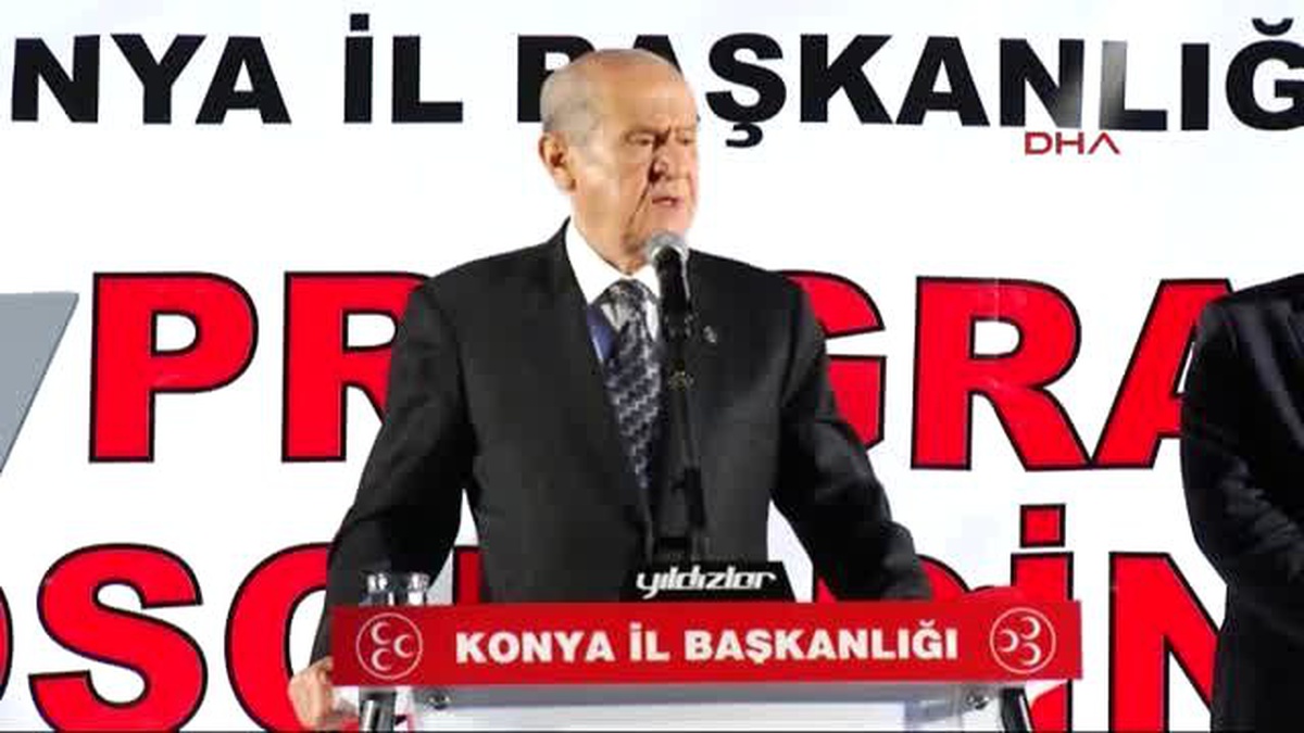 Konya Bahçeli 19 Haziran Dayatması Art Niyetliliktir, MHP\'ye Darbe Teşebbüsüdür