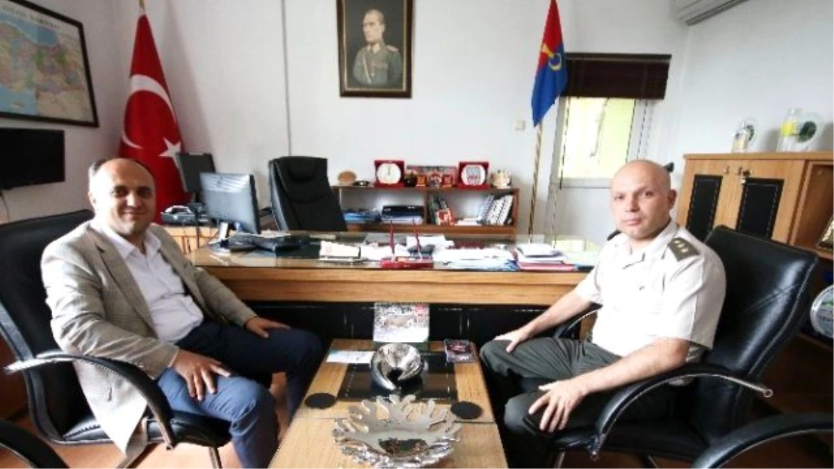 Başkan Özaltun\'dan Jandarma Komutanlığına Ziyaret