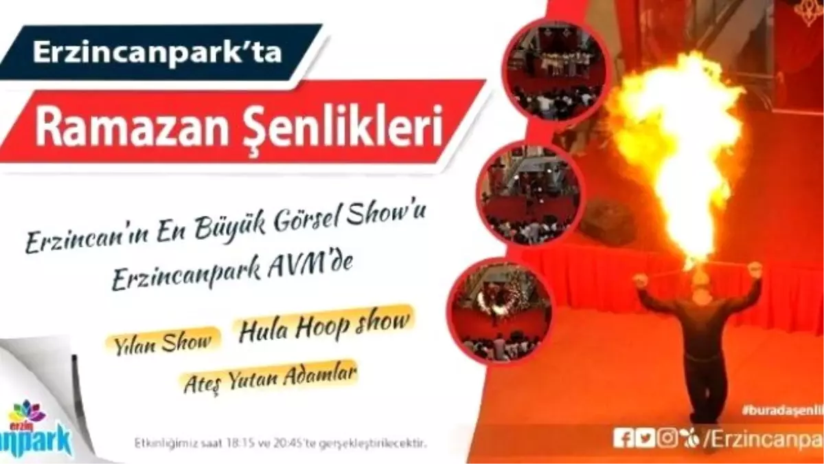 Erzicanpark Avm\'de Ramazan Şenlikleri