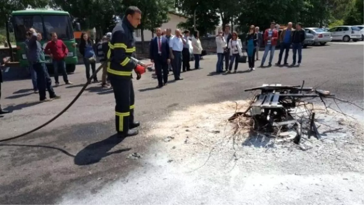 İtfaiye Müdürlüğünden Kamu Kurumlarına Temel Yangın Eğitimi