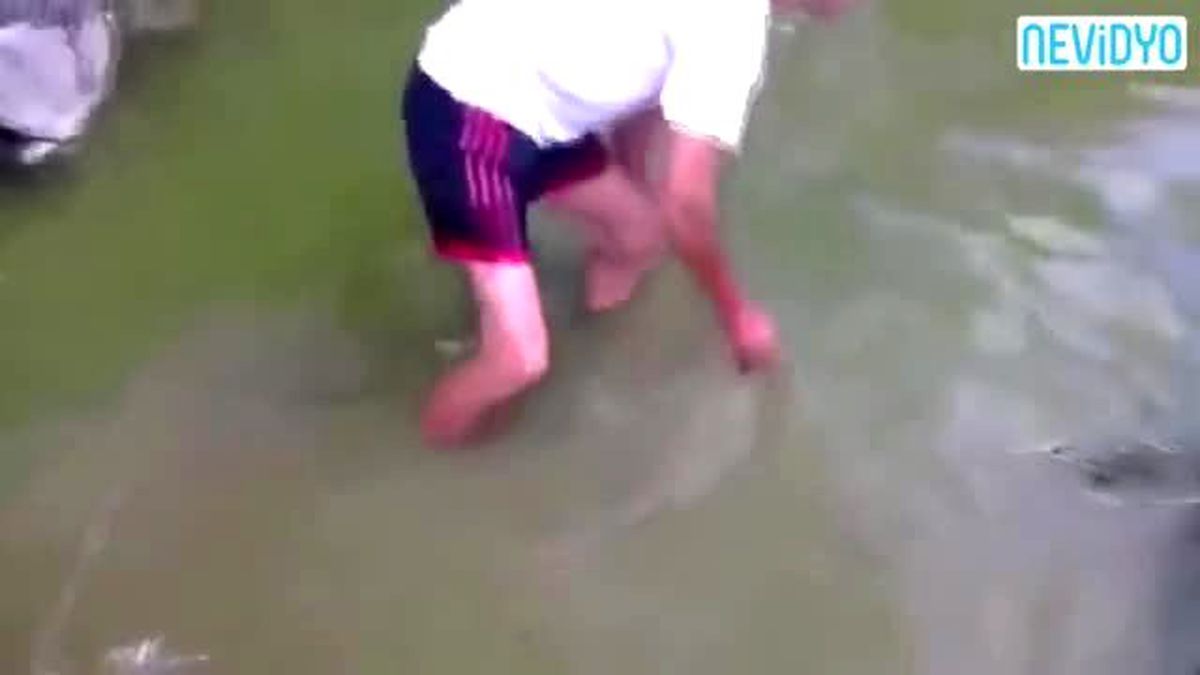 Elektrikli Yılan Balığını Tutmaya Çalışınca...
