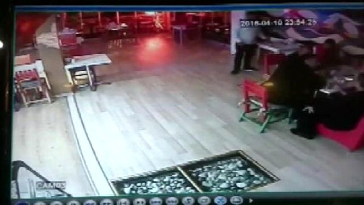 Haraç Çetesinin Çatışması Güvenlik Kamerasında