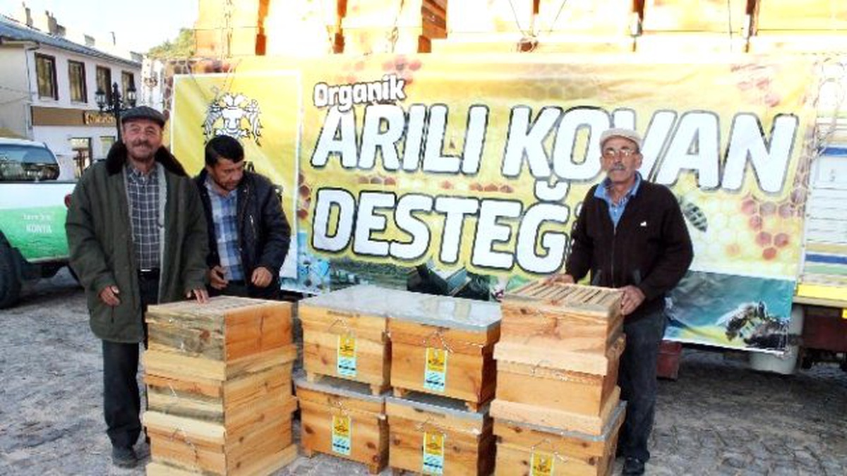 Konya Büyükşehir\'den Üreticiye Arı Desteği
