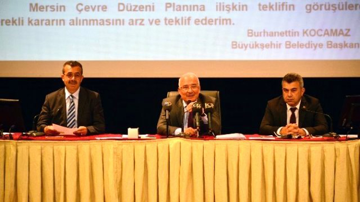Mersin\'in Anayasası Çevre Düzeni Planı Meclis Gündeminde
