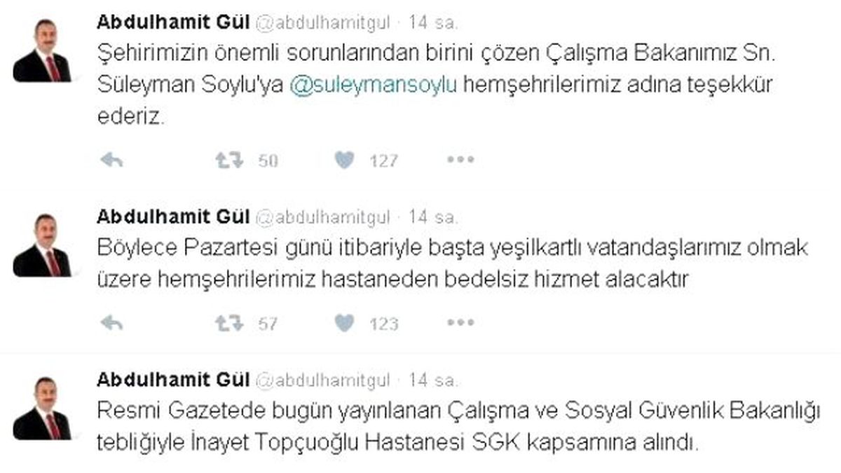 Milletvekili Gül\'den Hastane Müjdesi