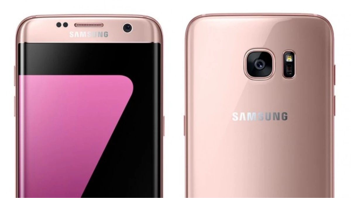 Pembe Altın Renkli Samsung Galaxy S7 Edge Türkiye\'de