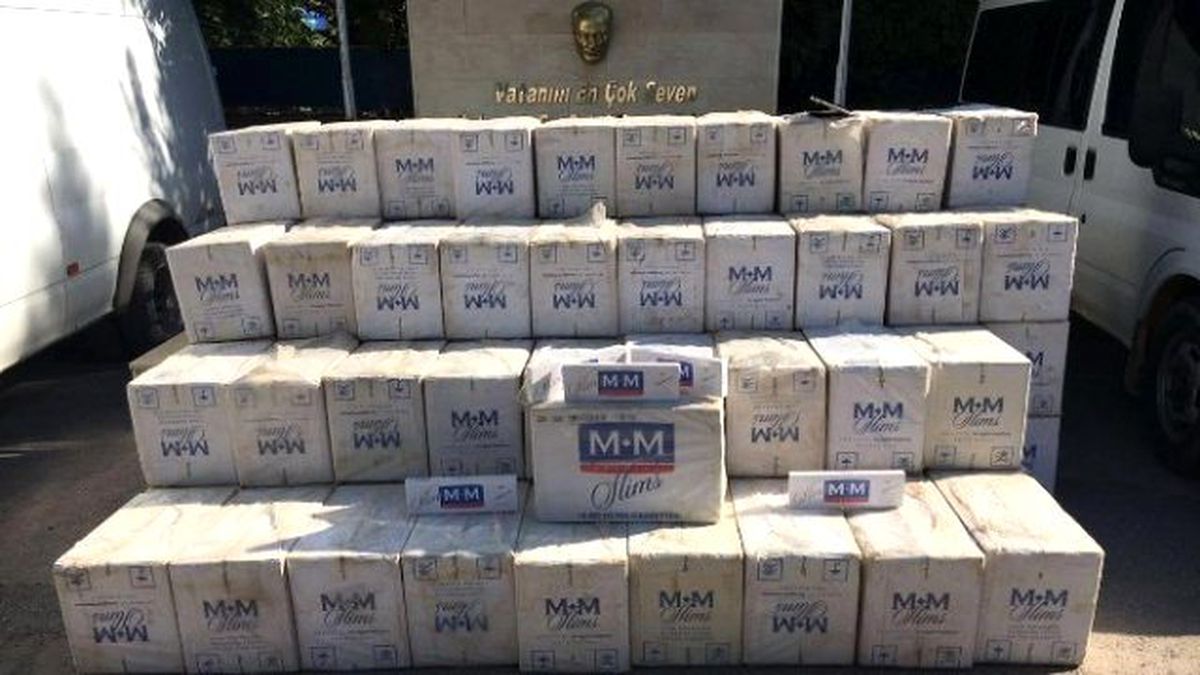 Batman\'da 50 Bin Paket Kaçak Sigara Ele Geçirildi