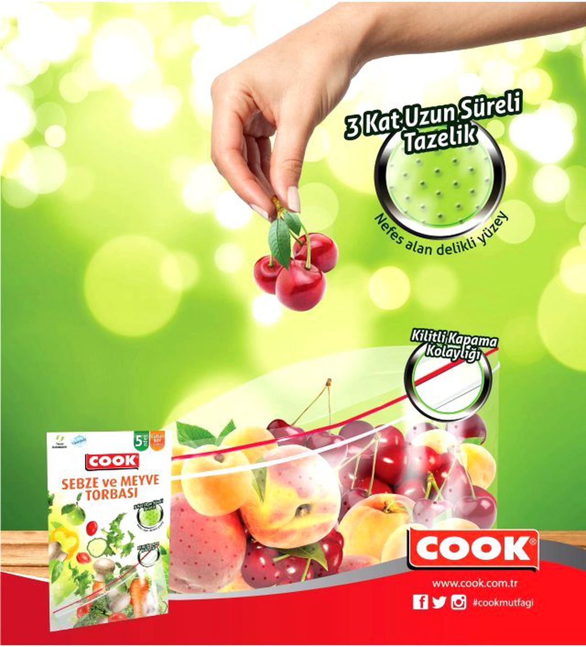 "COOK\'tan yiyeceklerinize 3 kat uzun tazelik…"