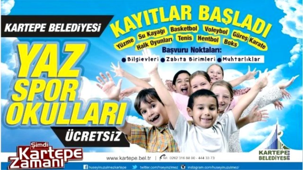 Kartepe\'de Yaz Spor Okulu Kayıtları Başladı