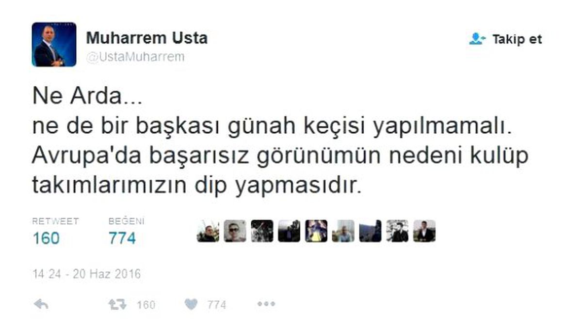 Muharrem Usta, Arda Turan Üzerinden Süper Lig\'i Eleştirdi