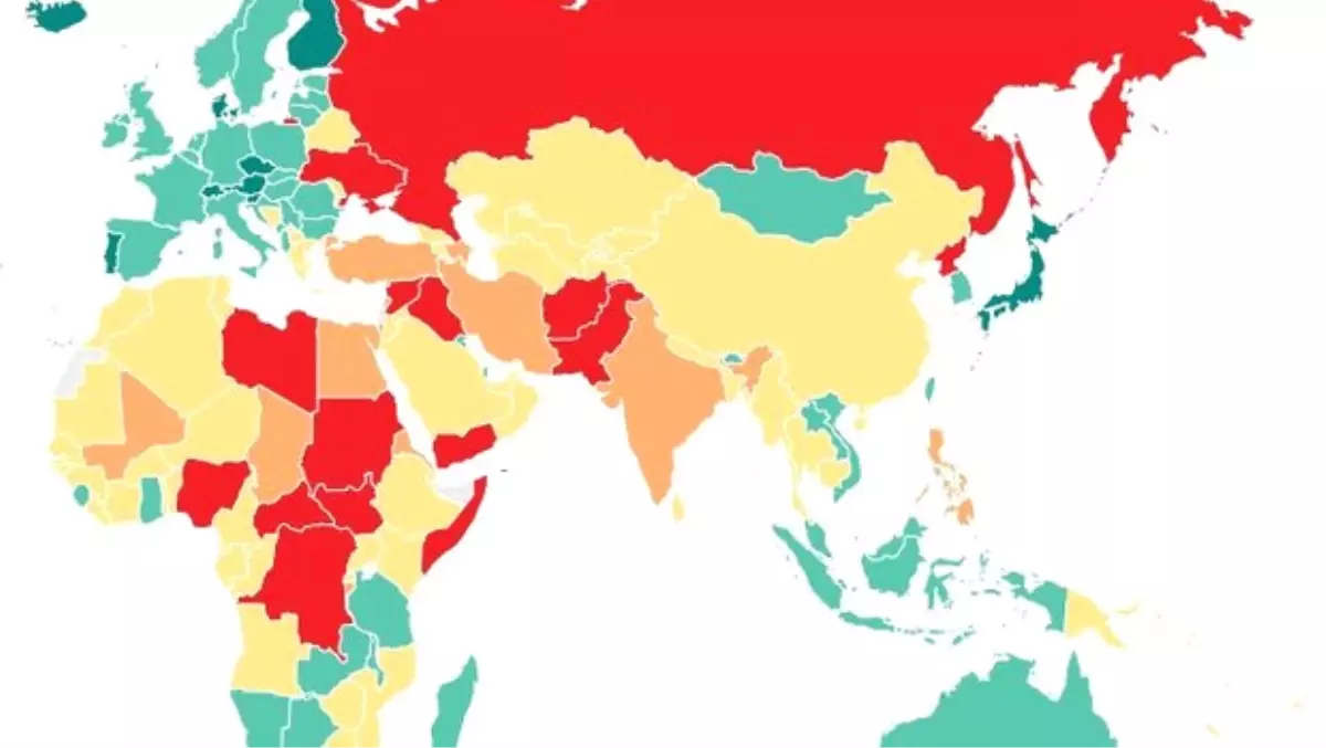 Türkiye Huzur Sıralamasında145. Ülke Oldu!